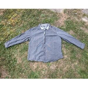English Laundry Mens XXL Long Sleeve Paisley Print Button Up Casual‎ Shirt